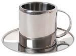 Metal Cup With Saucer, Stainless Mugs, Mugs