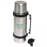 Thermos Flask With Sling, Metal Mugs
