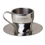 Stainless Cup And Saucer, Metal Mugs